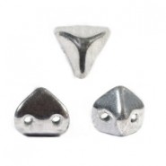 Cuentas de vidrio Super-Kheops® par Puca® - Argentees-silver 00030/27000